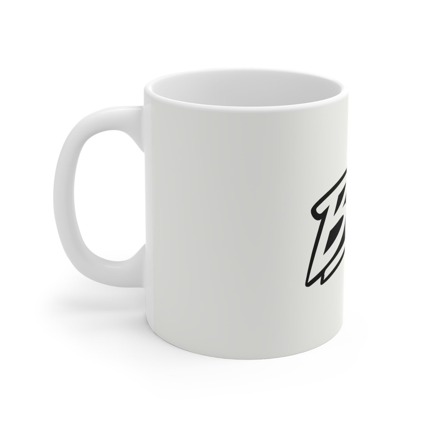 Mug — 'Bink' Script Logo Coffee Cup with Smiley Accent
