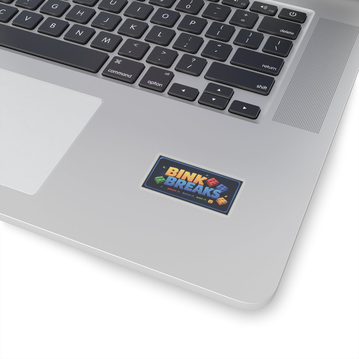 Bink Breaks Sticker — Colorful Brick Logo Decal
