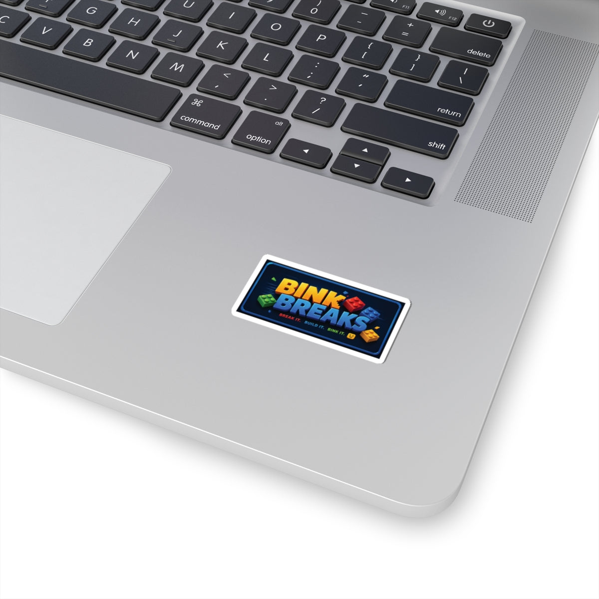 Bink Breaks Sticker — Colorful Brick Logo Decal