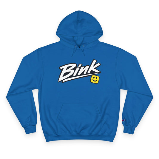 Bink Logo Hoodie — Champion-Style Pullover with Smile Emblem